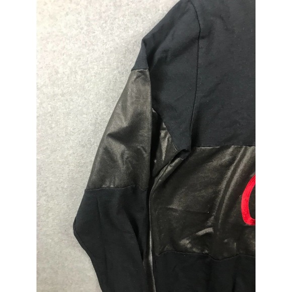 Vintage Nutmeg Mills Sweater Mens Large Black Gray New York Giants NFL Pullover - Picture 4 of 11